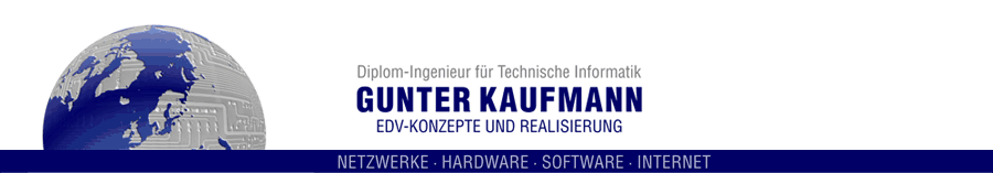 Gunter Kaufmann EDV-Konzepte und Realisierung - Wir liefern professionelle IT Lösungen in Hamburg und Umgebung